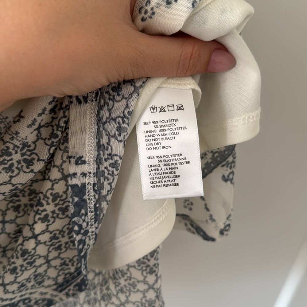 Urban outfitters blue and cream patchwork style dress - Picture 3 of 4